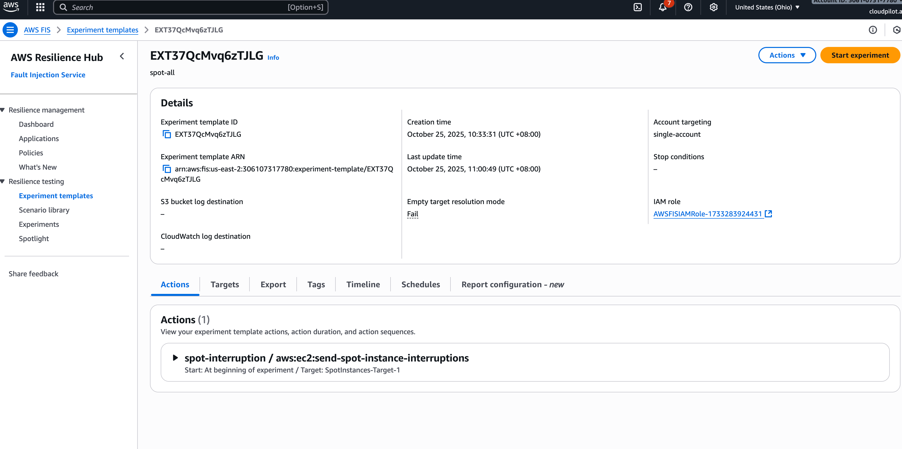AWS FIS Configuration